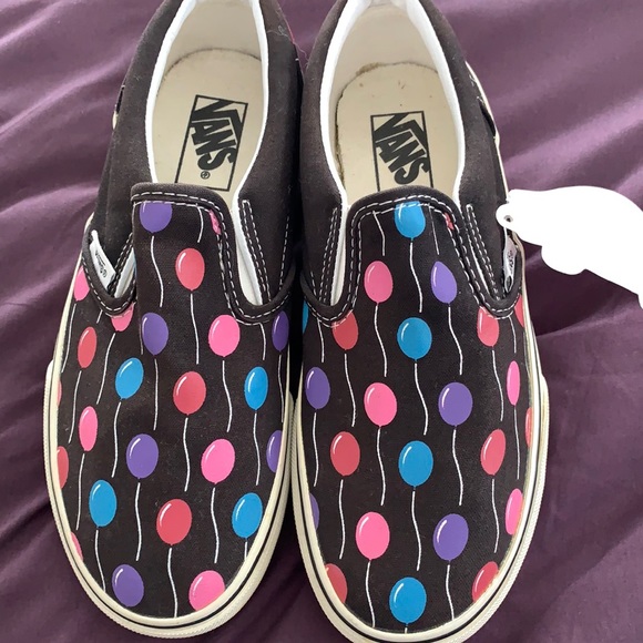 Vans Other - New Vans with birthday balloon print